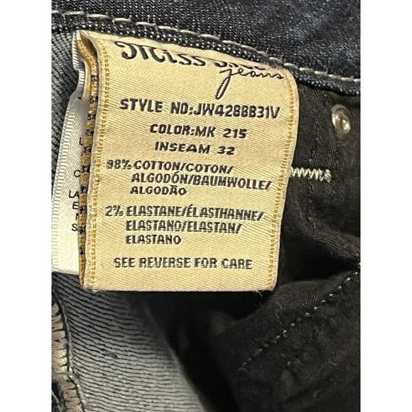 Blue Denim MISS ME JW4288B31 Stretch Boot Cut Jeans w/Crystals & Studs 25 - Picture 7 of 12